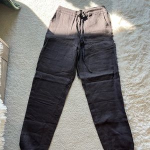 Gray linen pants
